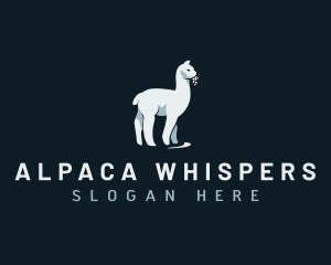 Alpaca Llama Animal logo design