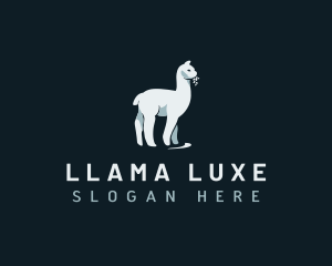 Alpaca Llama Animal logo design