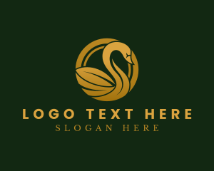 Luxury Elegant Swan logo