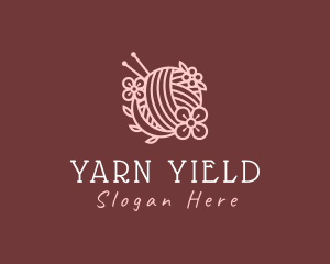 Yarn Floral Knit logo design