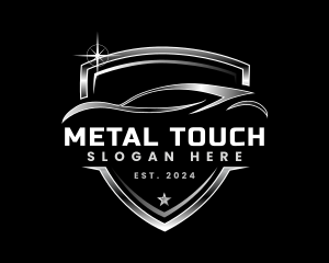 Metallic Car Garage Automotive logo