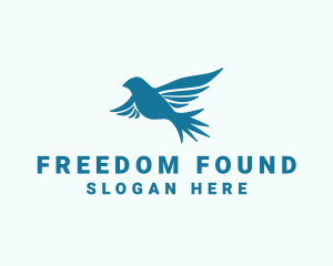 Dove Bird Freedom logo design