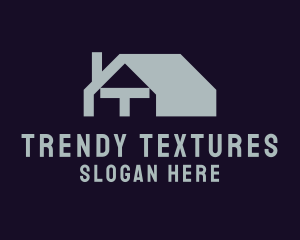 Geometric Home Letter T  logo design