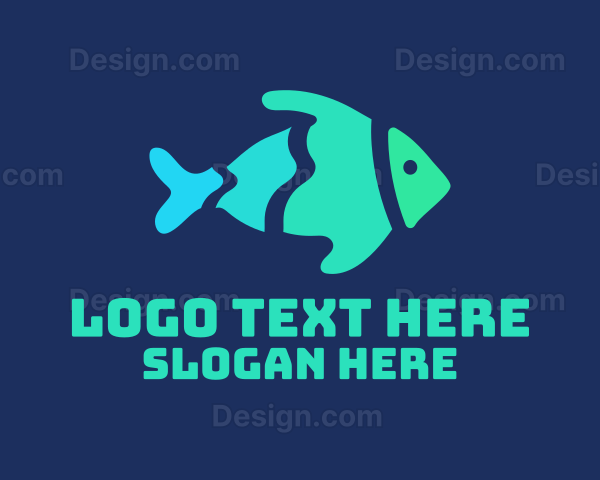 Gradient Pet Fish Logo