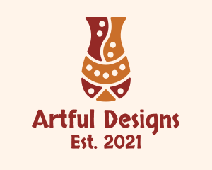 Pottery Vase Art logo design