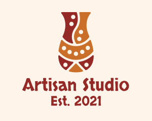 Pottery Vase Art logo design