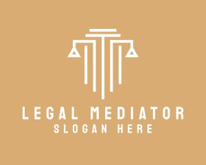 Law Column Pillar logo design