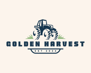 Tractor Field Agriculture logo design