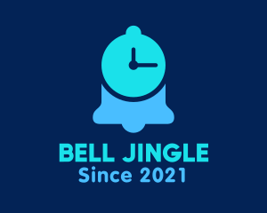 Notification Bell Clock logo design