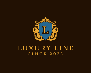 Luxury Bank Insurance Crest logo design