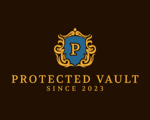 Luxury Bank Insurance Crest logo design