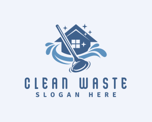 House Cleaning Plunger logo design