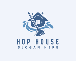 House Cleaning Plunger logo design