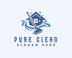 House Cleaning Plunger logo design