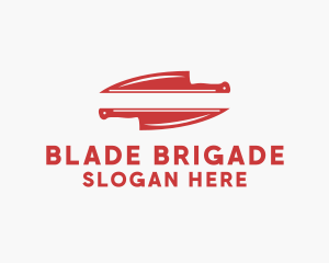 Cooking Knife Blade logo design