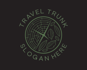 Trunk Pattern Leaves logo design