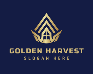 Golden Crown House logo design