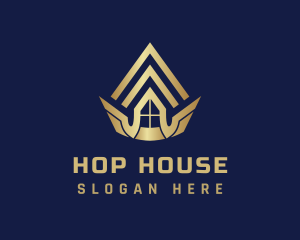 Golden Crown House logo design