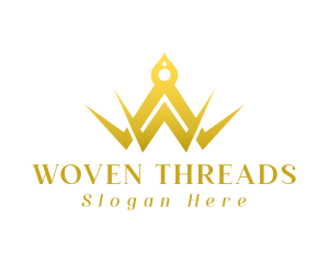 Elegant Golden Crown logo design