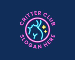 Sexy Woman Stripper logo design