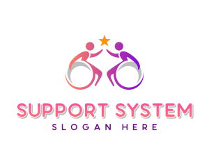 Paralympics Disability Support logo design