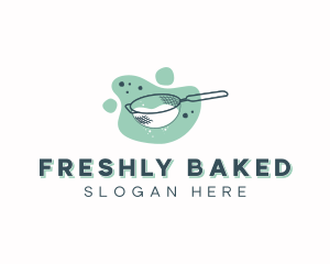 Baking Mesh Strainer logo design