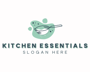 Baking Mesh Strainer logo design