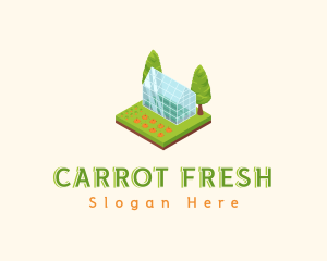 Greenhouse Farm Vegetables logo design