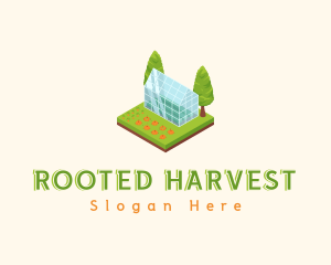 Greenhouse Farm Vegetables logo design