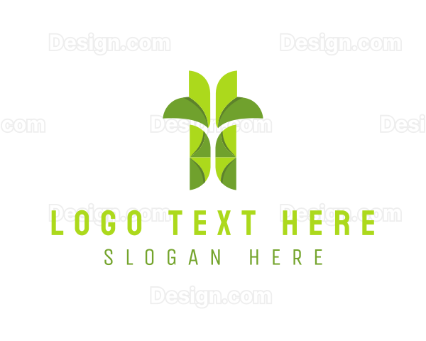 Garden Bamboo Leaf Logo