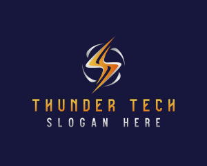 Thunder Bolt Lightning  logo design