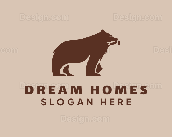 Brown Bear Animal Logo