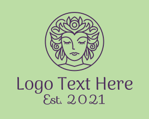 Floral Hair Lady  logo