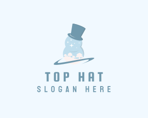 Snowman Top Hat logo design