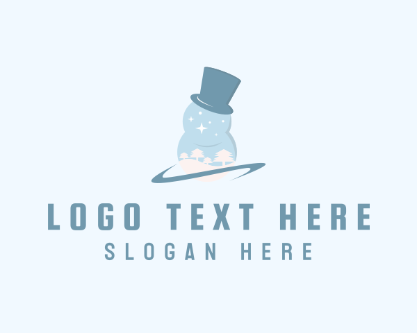 Snowman logo example 2