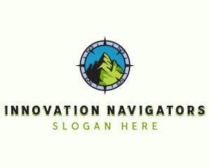 Navigation Mountain Travel logo design