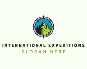 Navigation Mountain Travel logo design