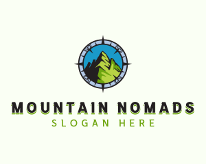 Navigation Mountain Travel logo design