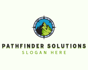 Navigation Mountain Travel logo design