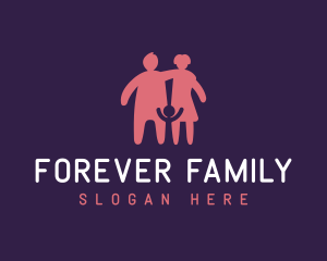 Family Child Parents logo design