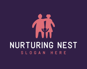 Family Child Parents logo design