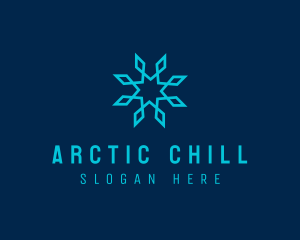 Cold Ice Snowflake logo