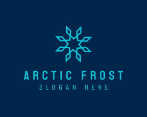 Cold Ice Snowflake logo