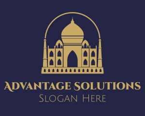 Gold Indian Palace logo design