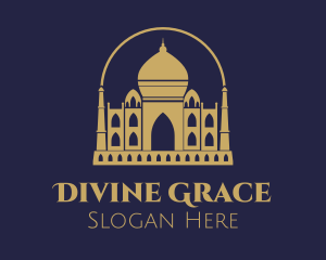 Gold Indian Palace logo design