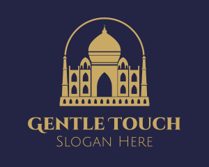 Gold Indian Palace logo design