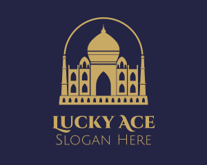 Gold Indian Palace logo design