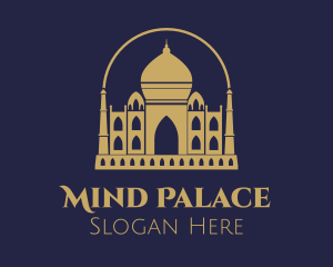 Gold Indian Palace logo design