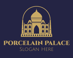 Gold Indian Palace logo design