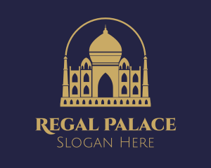 Gold Indian Palace logo design